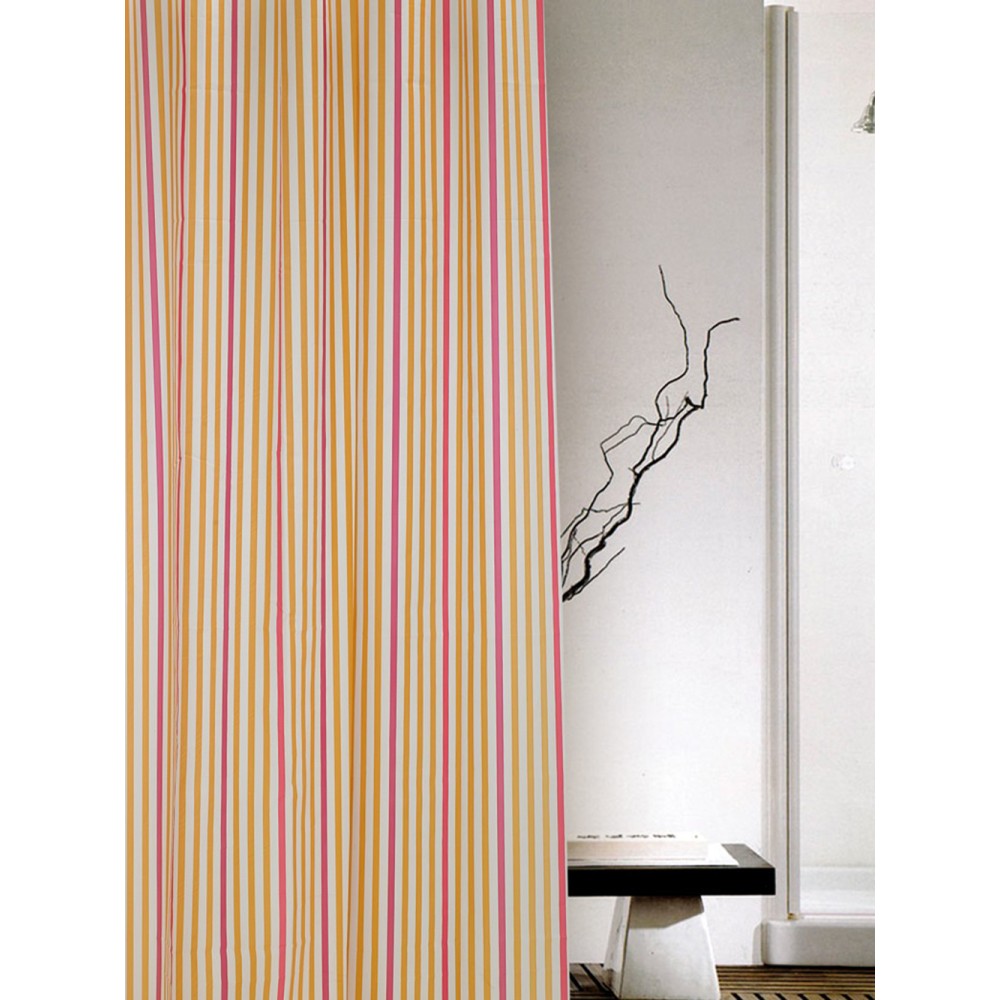 Κουρτίνα Μπάνιου 180x200 STRIPE PINK
