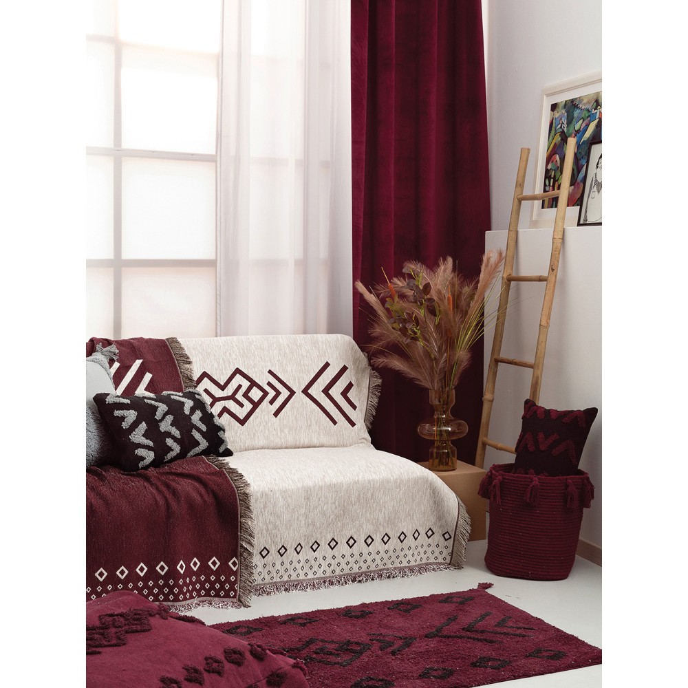 Διακοσμητικο Καλαθι Με Χερουλια Home Décor 30x40 FABIAN BORDEAUX