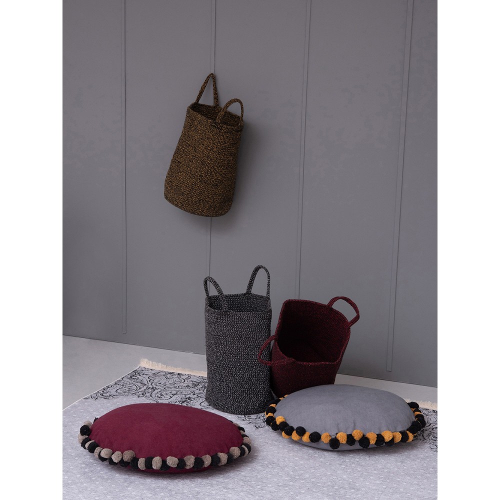 Διακοσμητικο Καλάθι Με Χερουλια Home Décor 30x45 RAN BORDEAUX