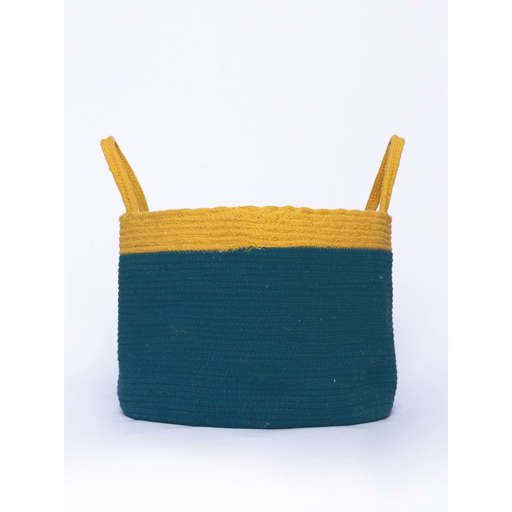 Διακοσμητικο Καλάθι Με Χερουλια Home Décor 30x40 MAGNI BLUE