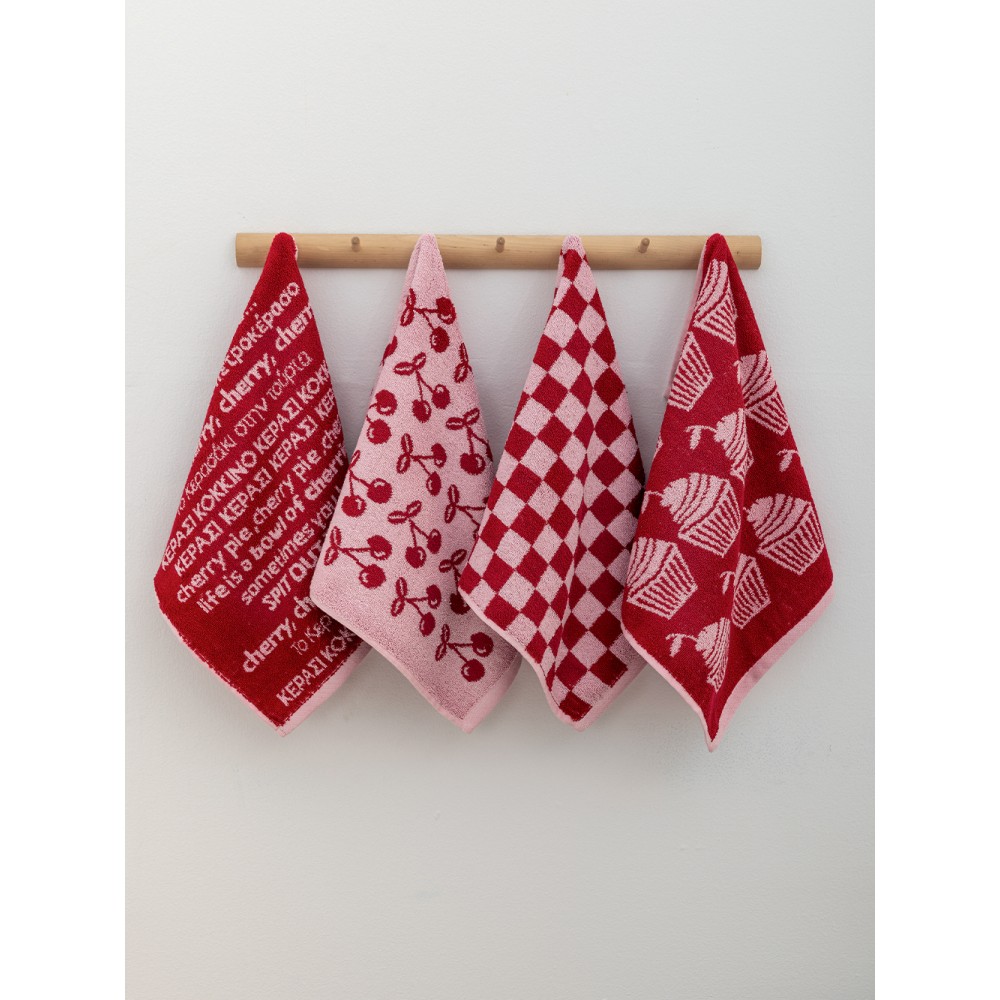 Σετ 4 Πετσέτες Κουζίνας Kitchen Towels 40x60 JACK103