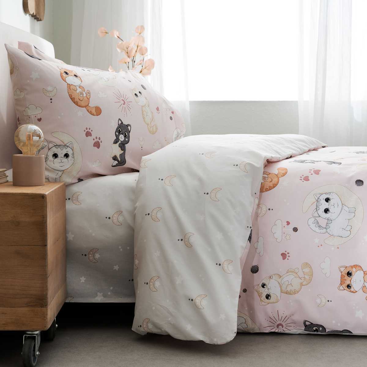 KITTY ΣΕΤ ΠΑΠ-ΘΗΚΗ ΜΟΝΟ 170Χ240 2ΤΕΜ