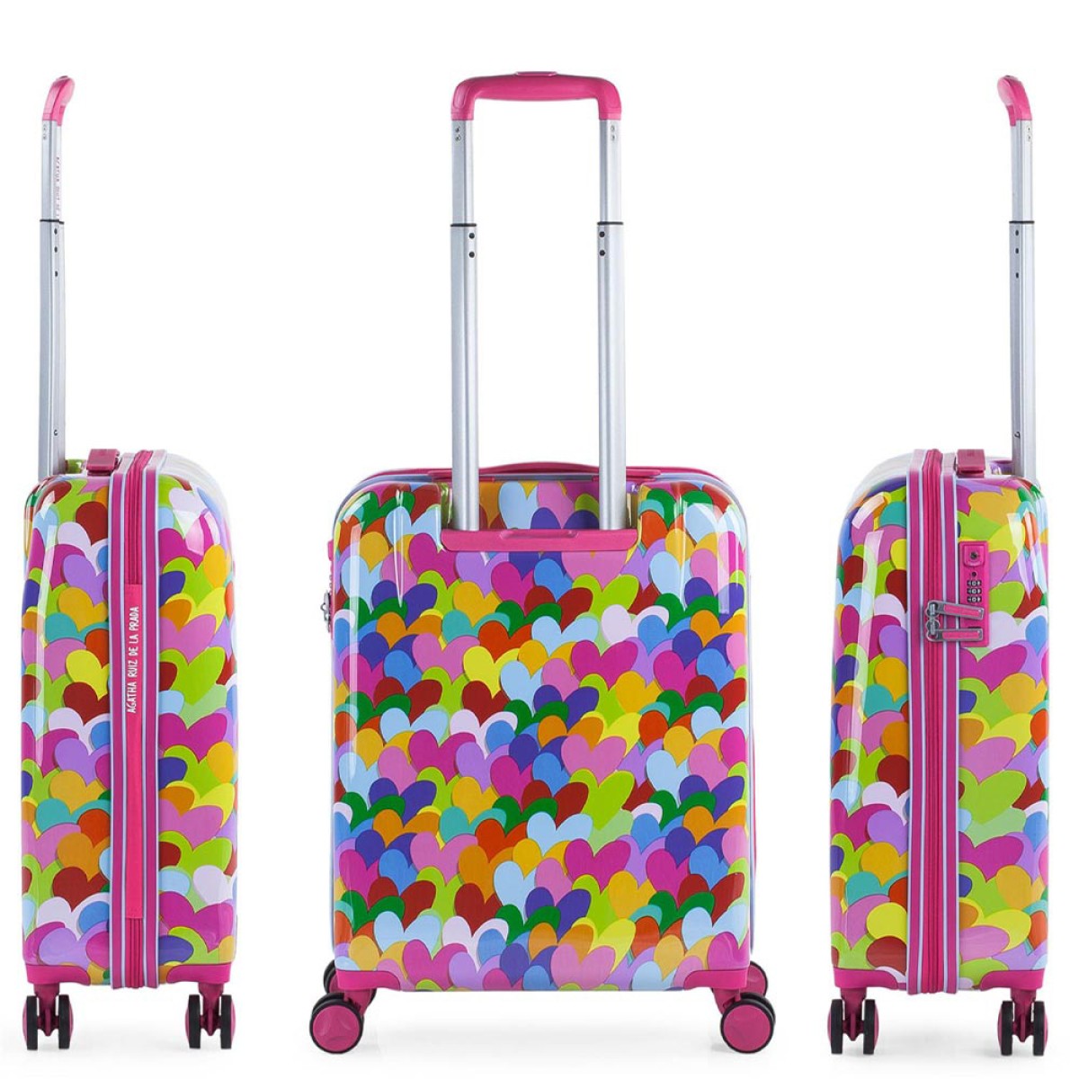 Βαλίτσα Καμπίνας AGATHA RUIZ DE LA PRADA Hearts Colorful 131150-01