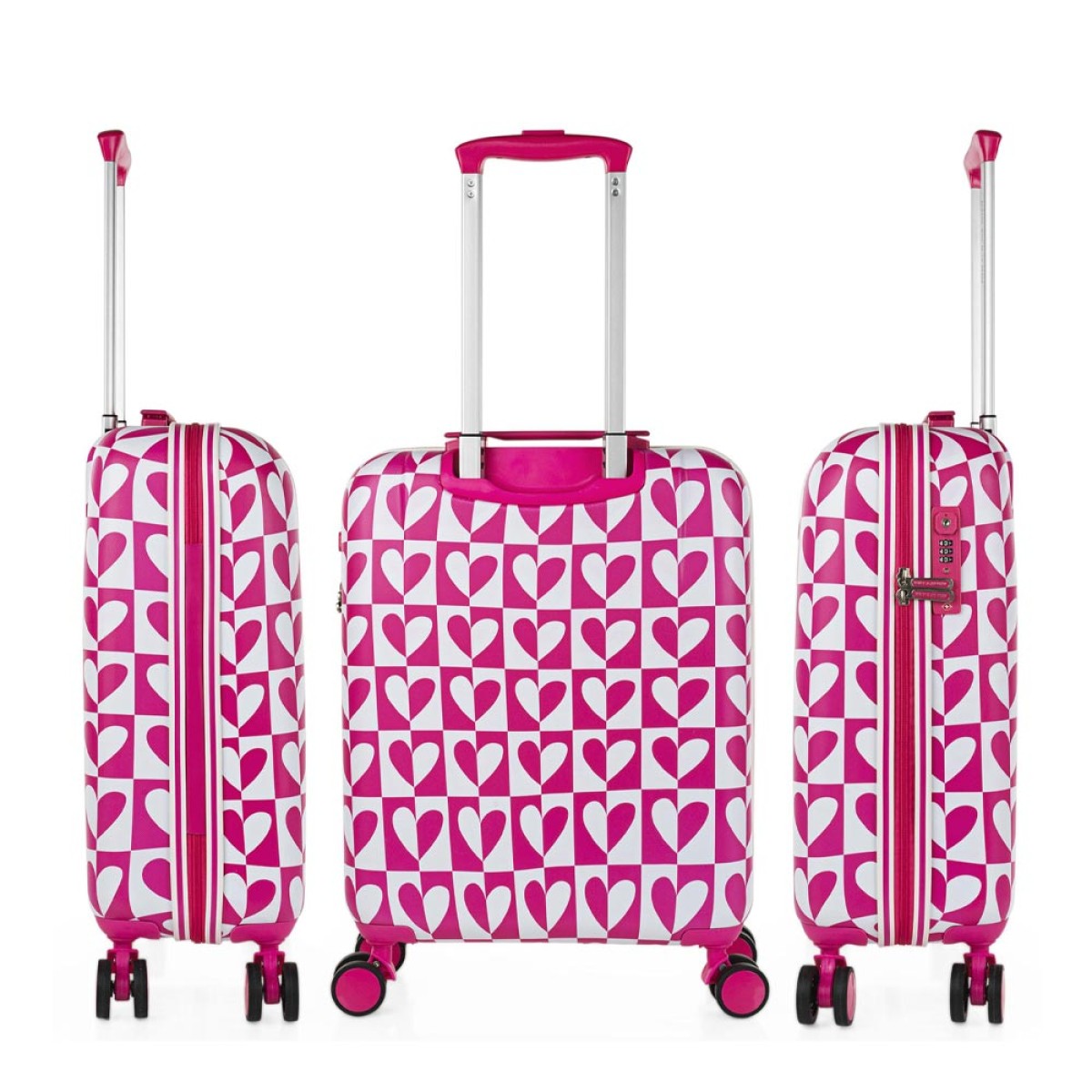Βαλίτσα Καμπίνας AGATHA RUIZ DE LA PRADA Hearts Φούξια 134250-01