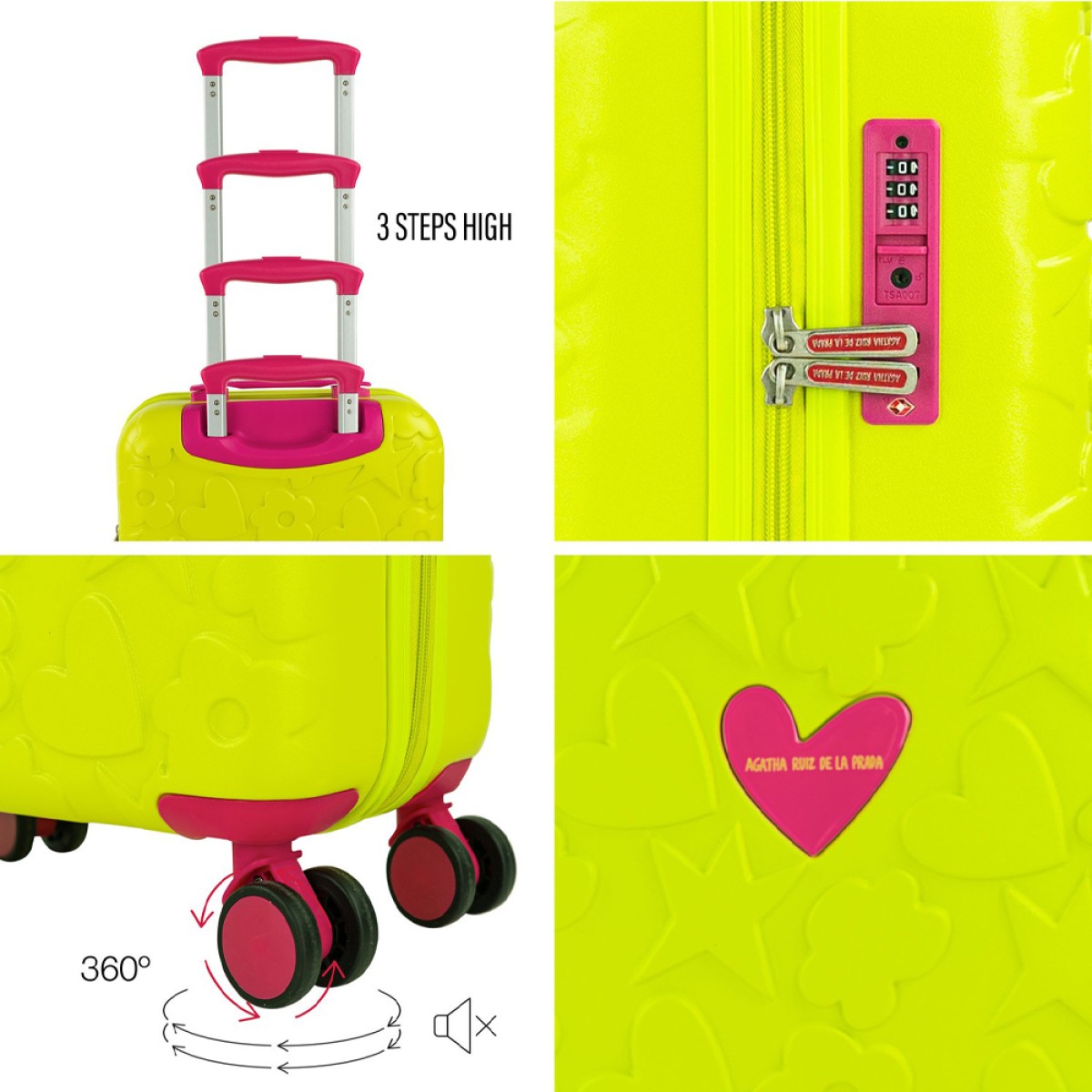 Βαλίτσα Καμπίνας AGATHA RUIZ DE LA PRADA Pistachio 135050-02