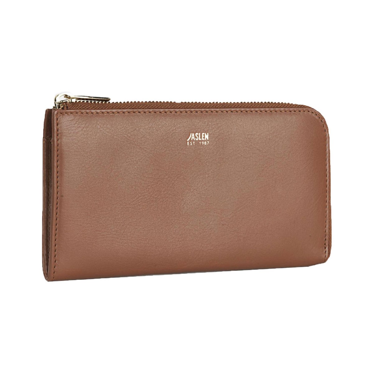 Πορτοφόλι Γυναικείο Δερμάτινο Jaslen Καφέ 204701-02