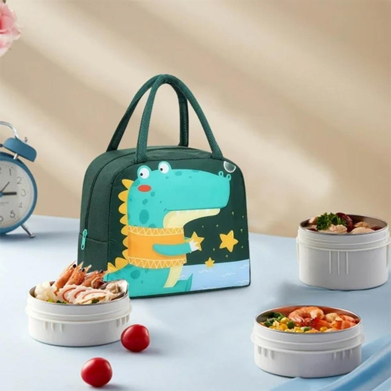 Ισοθερμική Τσάντα Φαγητού 5,5Lt Amber Green Dinosaur AM3003-14