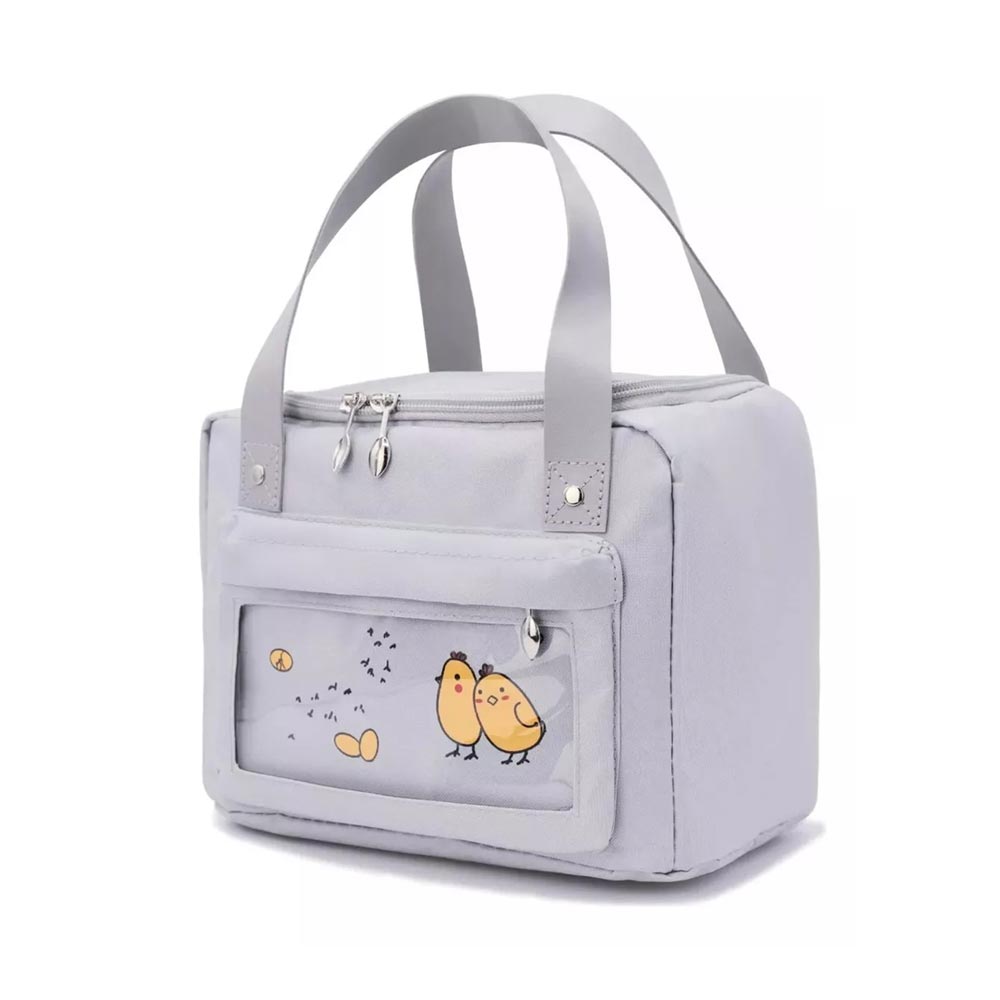Ισοθερμική Τσάντα Φαγητού 6Lt Amber Grey Chick AM3010