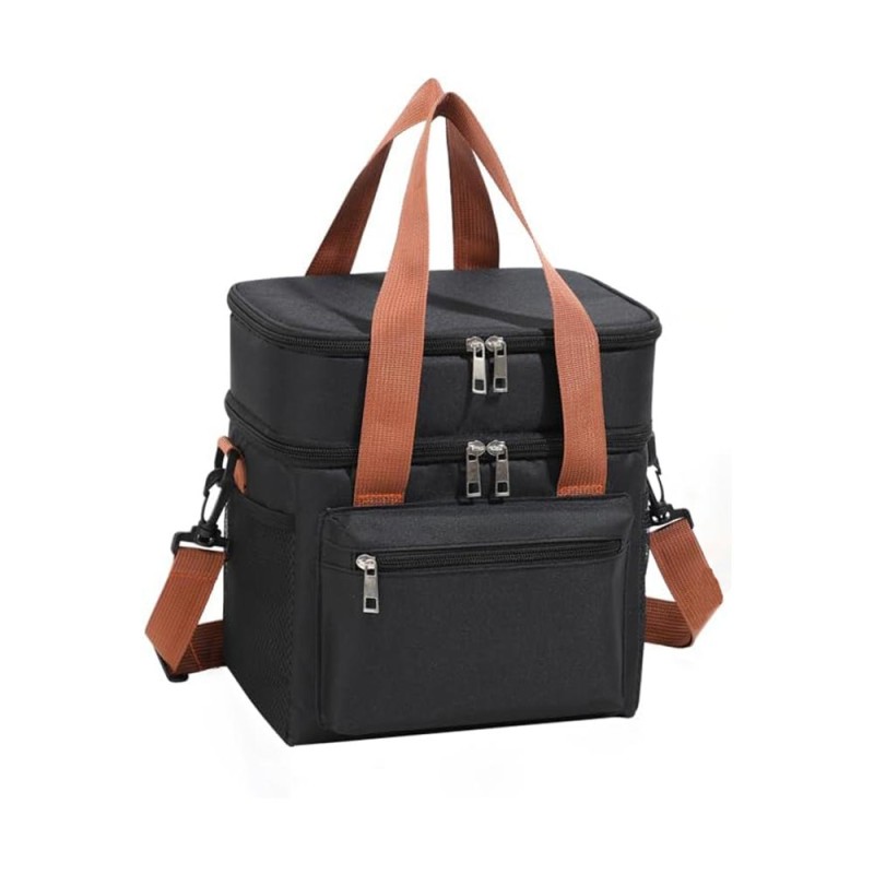 Ισοθερμική Τσάντα Φαγητού 12Lt Amber Μαύρο AM3014-1