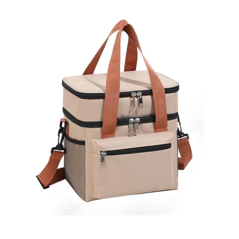 Ισοθερμική Τσάντα Φαγητού 12Lt Amber Μπεζ AM3014-4