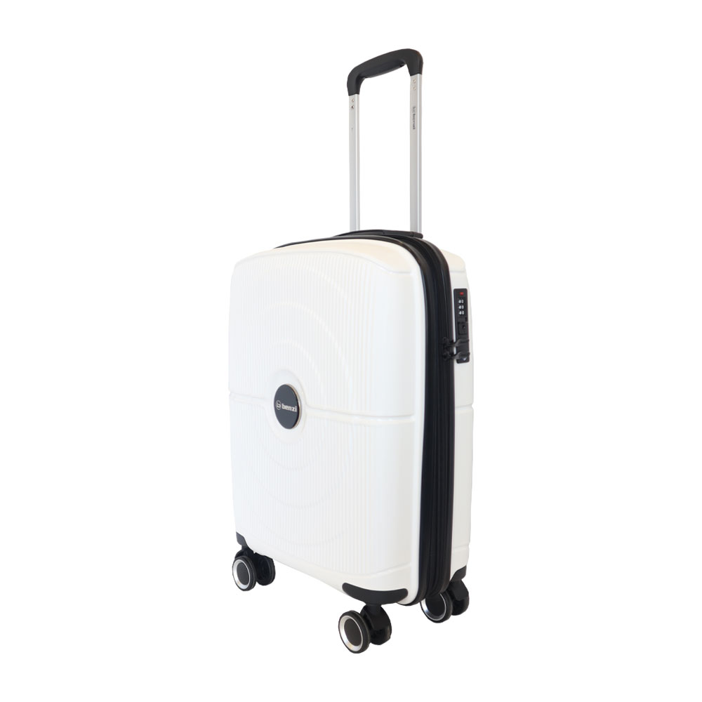 Βαλίτσα Καμπίνας Με Προέκταση BENZI BZ5711 (55x38x20-24 cm) Λευκό