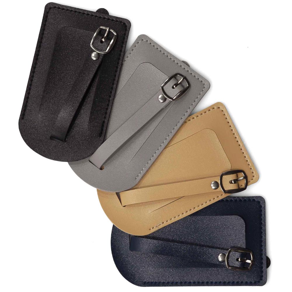 Σετ 2 Eτικέτες Αποσκευών BENZI Μπεζ BZ5843