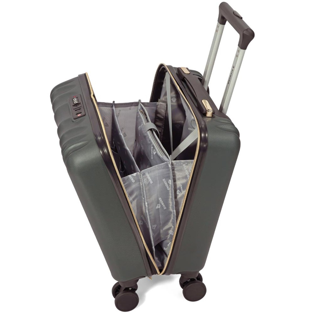 Βαλίτσα (underseat) Diamond Πράσινο DM5805